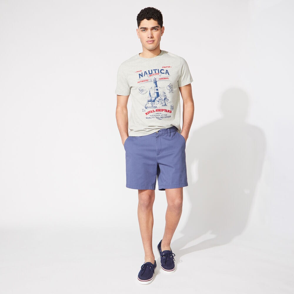 LIGHTHOUSE GRAPHIC TEE,Grey Heather,large