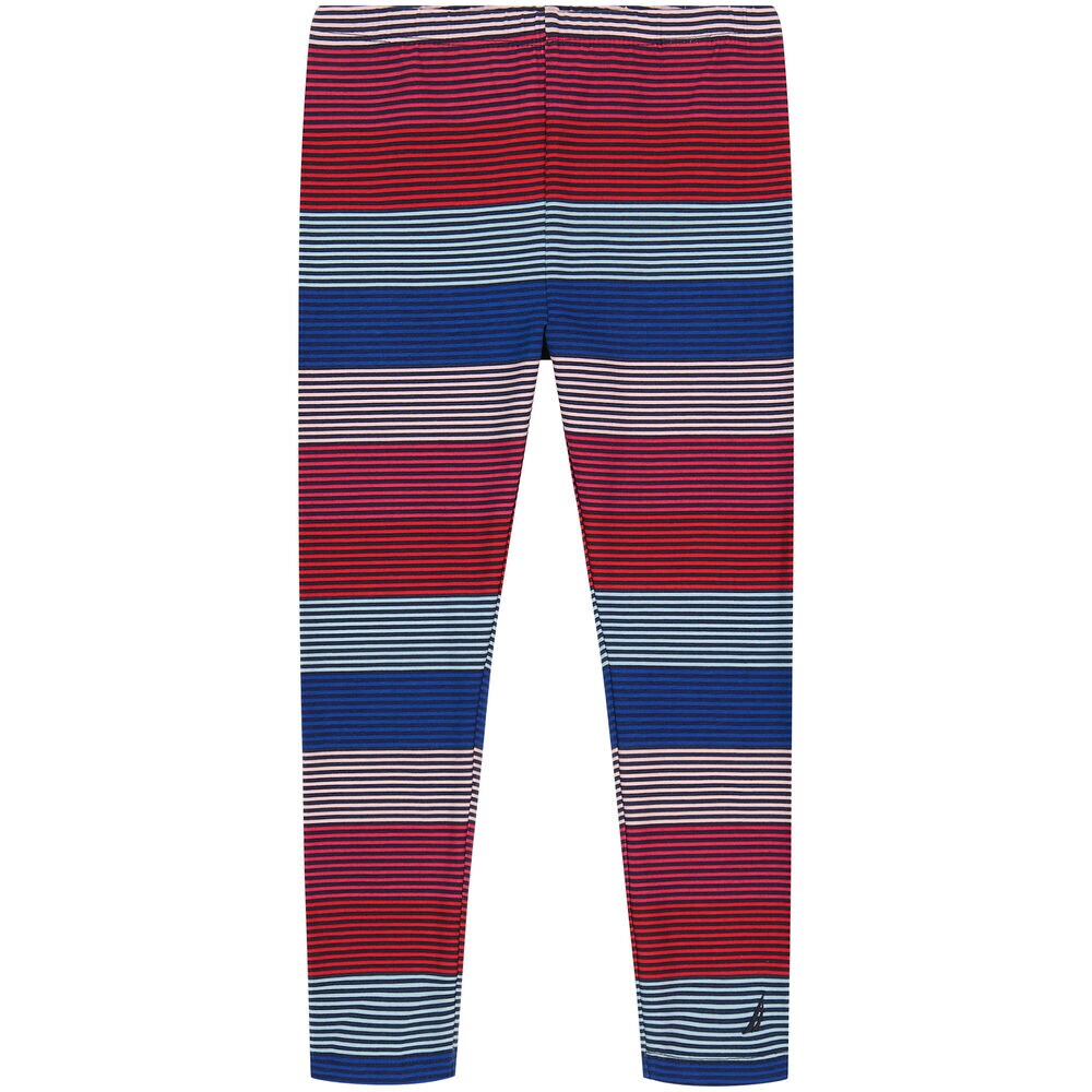Little Girls' Striped Legging (4-6X),Navy,large