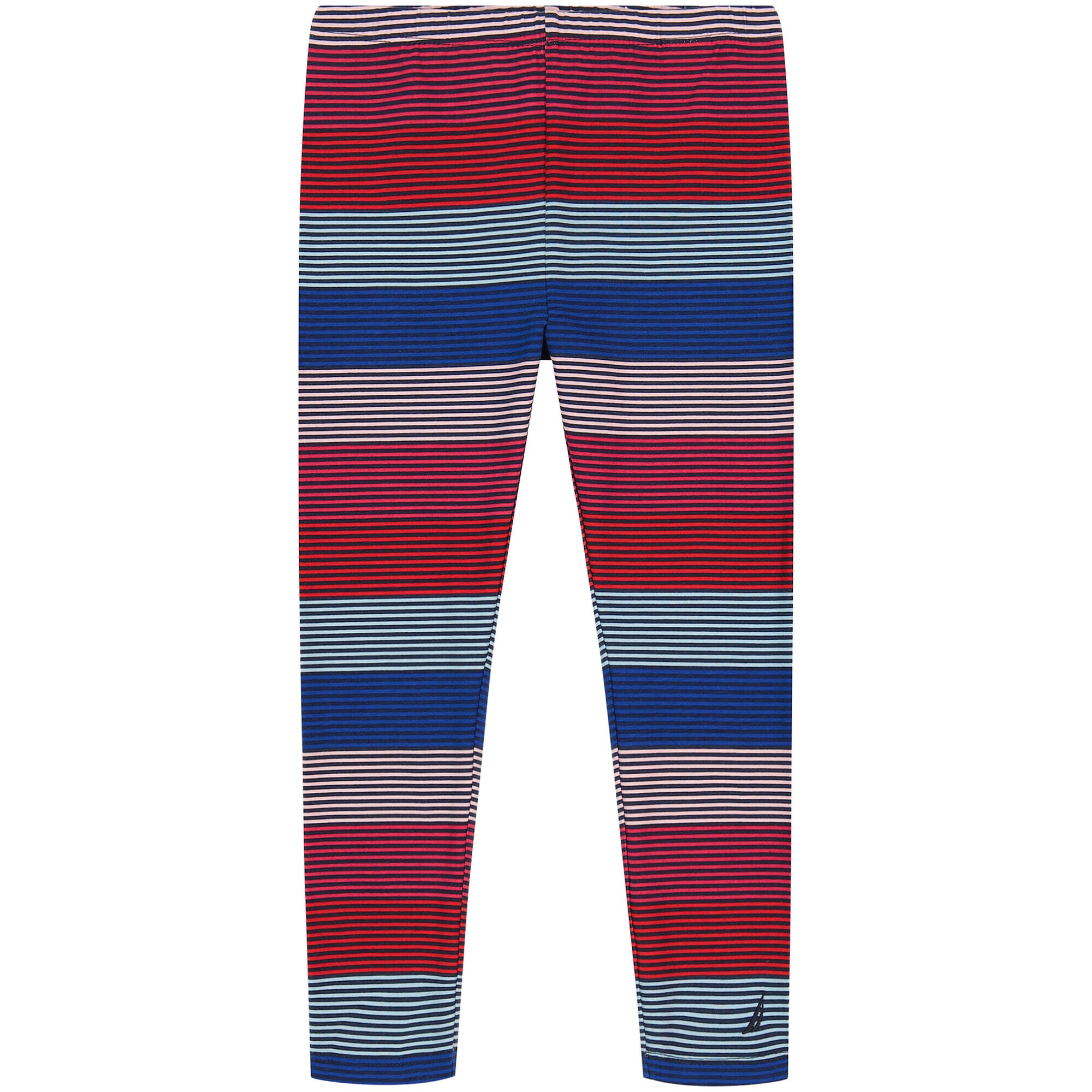 Little Girls' Striped Legging (4-6X),Navy,large