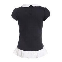 GIRLS' SUPER SOFT RUFFLE SLEEVE TOP (7-16),Crystal Bay Blue,large