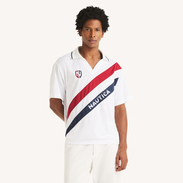 Relaxed Fit Performance Johnny Collar Polo