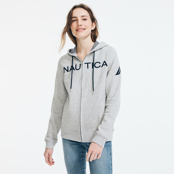 Nautica LOGO FULL-ZIP HOODIE. 1