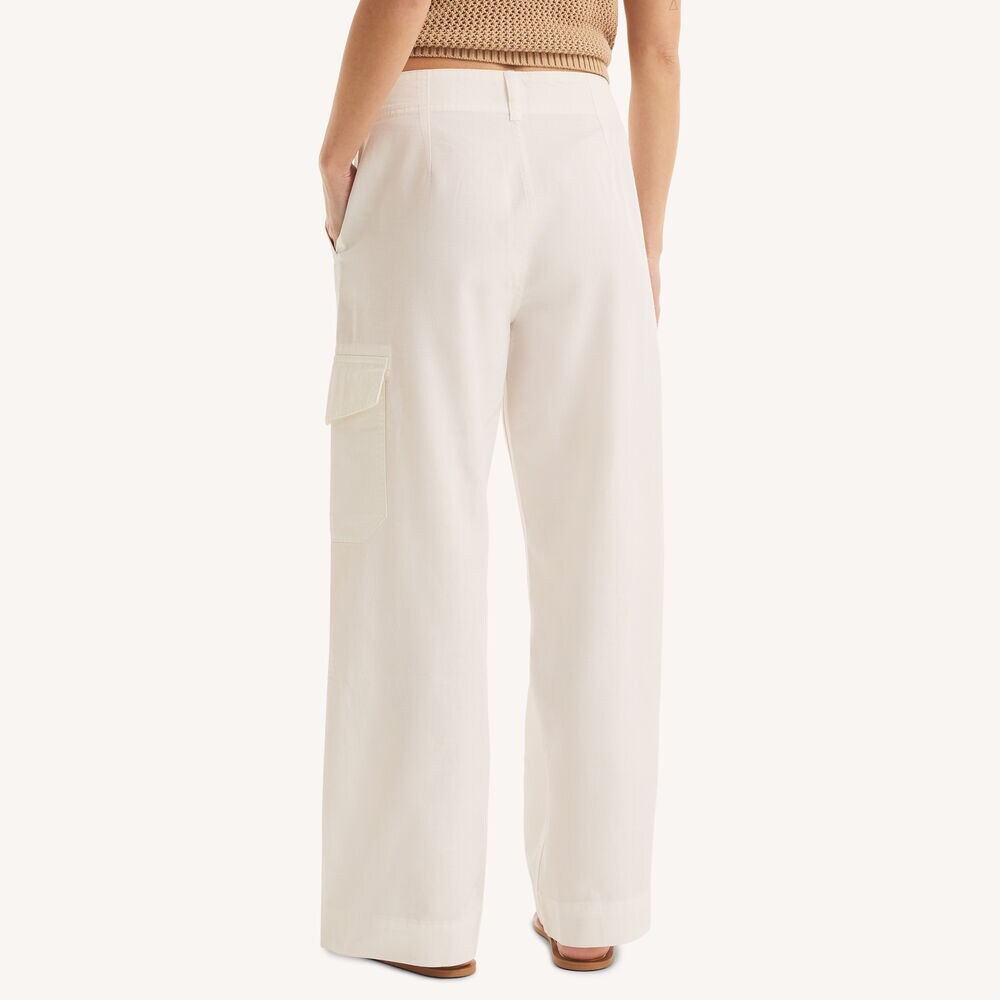 Relaxed Cargo Pant,Bright White,large