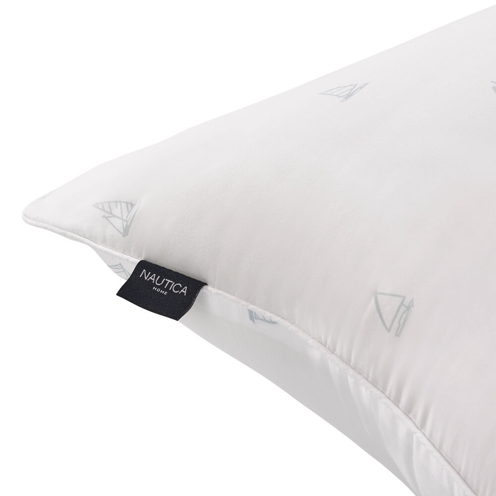 Sleep Max Sailboat Print Standard/Queen 2pc Pillows,Sea Salt,large