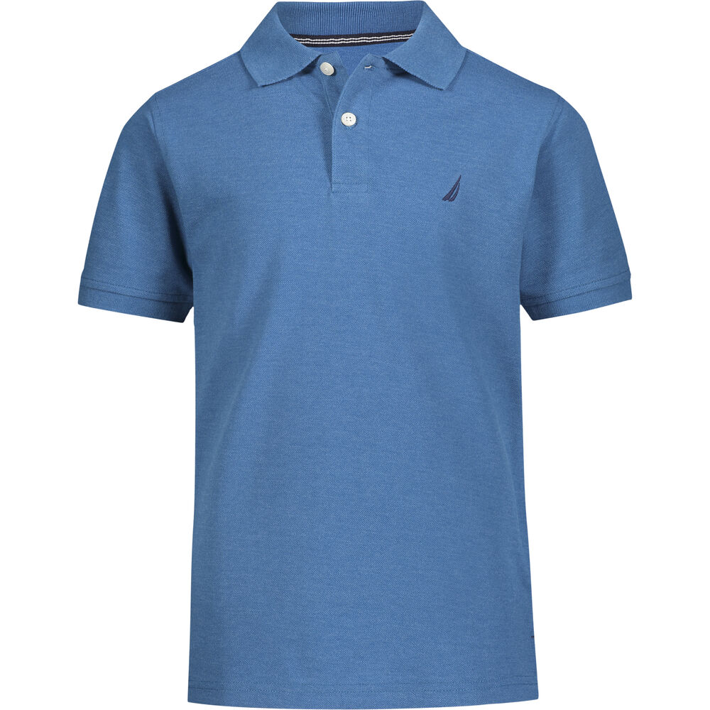BOYS' BRAND ICON POLO (8-20),Atlantic Blue,large