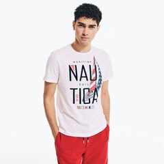 MARITIME SAIL GRAPHIC T-SHIRT,Bright White,large