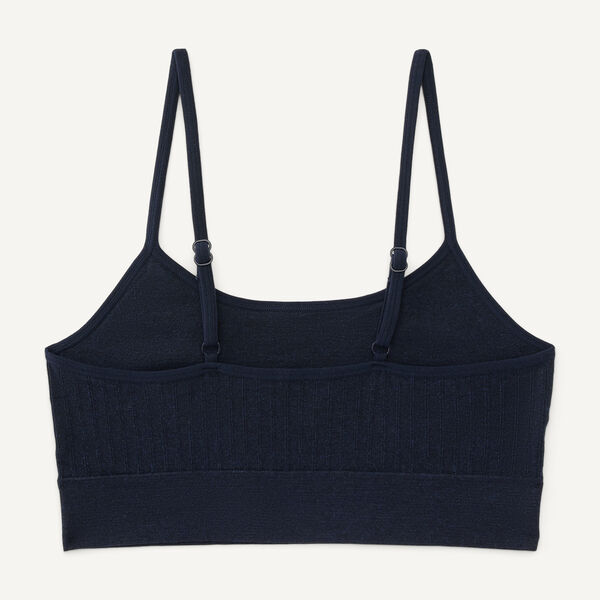Ribbed Seamless Lounge Bra, 3-Pack