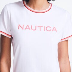 LOGO GRAPHIC T-SHIRT,Bright White,large