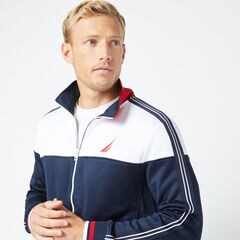 COLORBLOCK TRACK JACKET,Navy,large