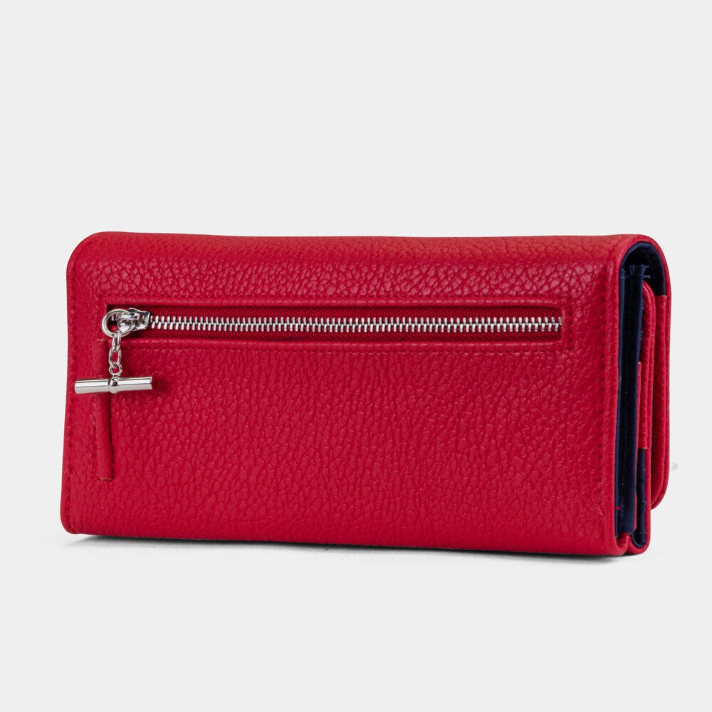 ABOVE BOARD BOXED CONTINENTAL WALLET,Nautica Red,large