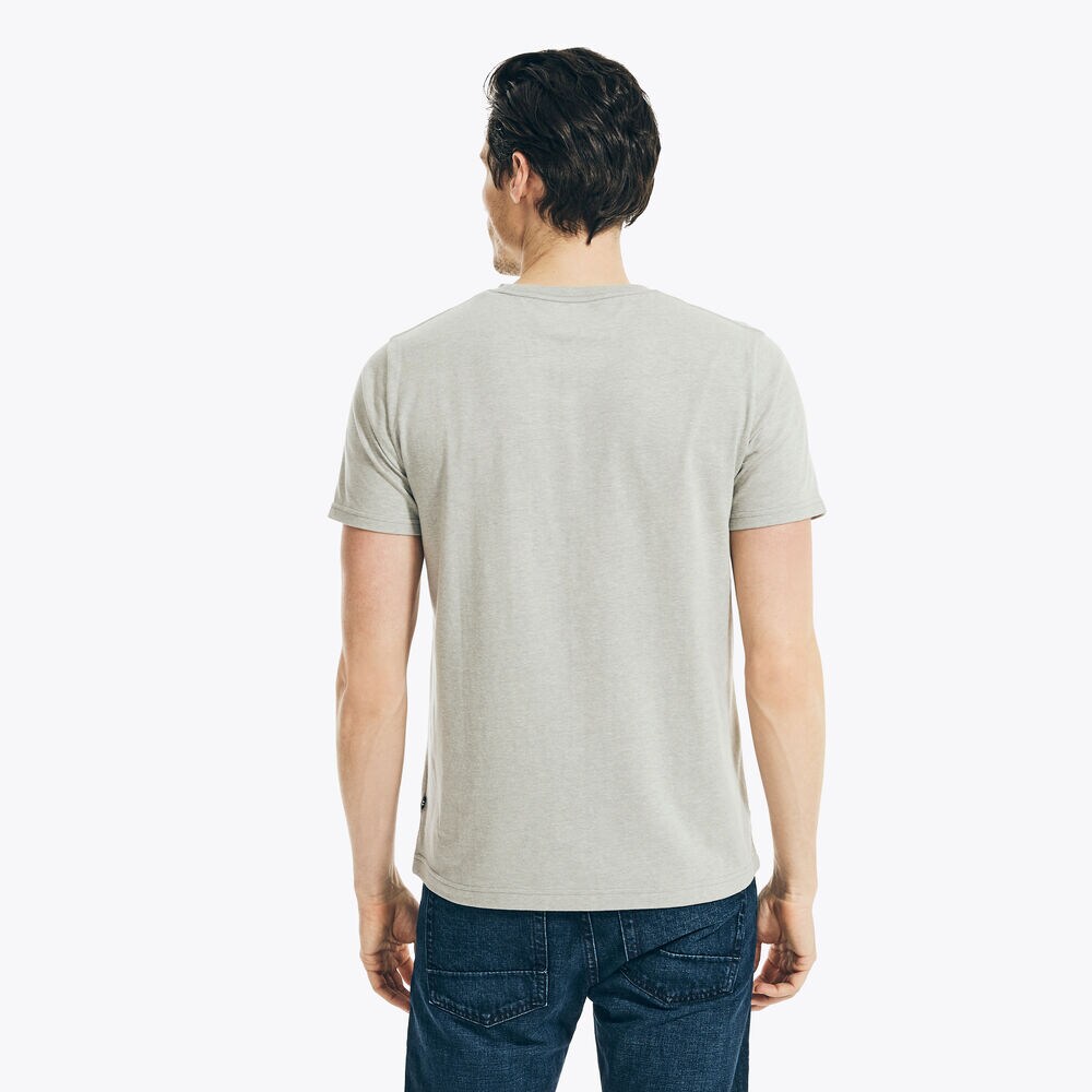SUSTAINABLY CRAFTED FLAG GRAPHIC T-SHIRT,Grey Heather,large