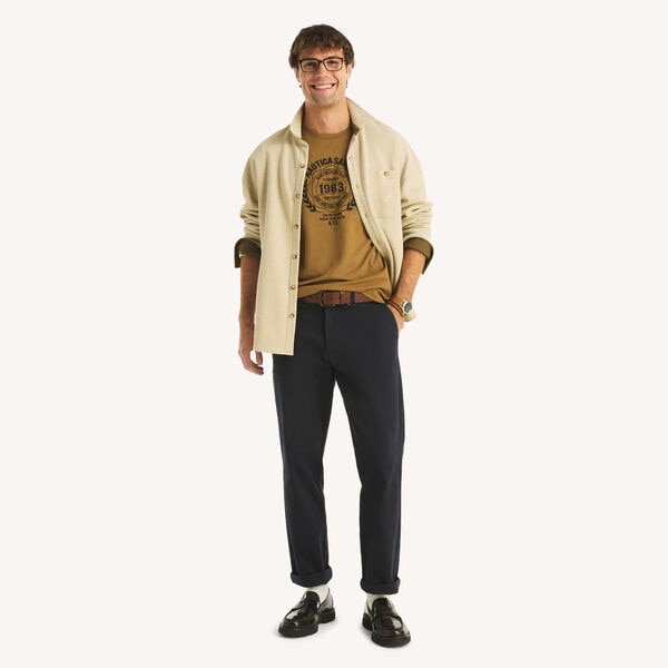 Embroidered First Class Logo Graphic T-Shirt