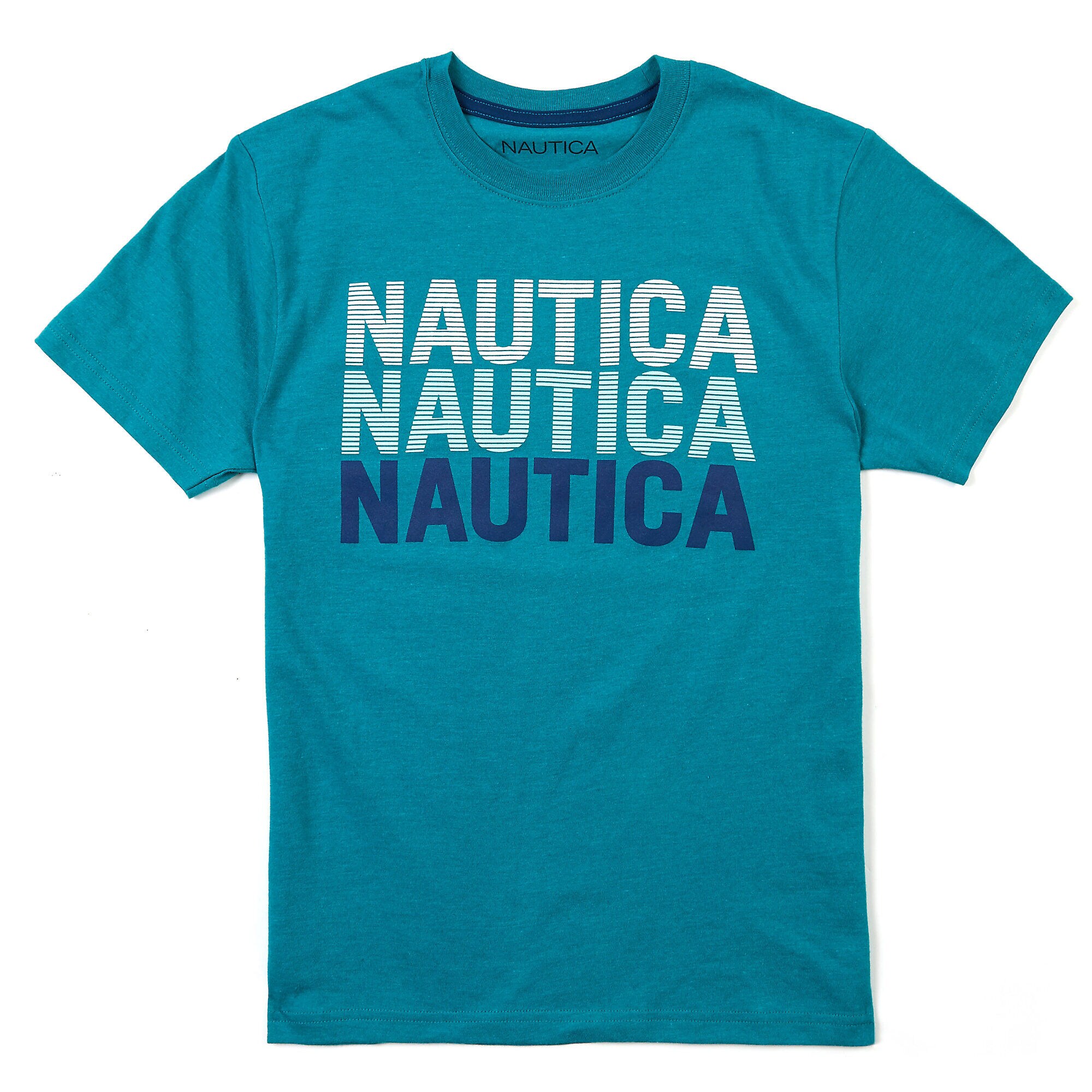 Boys' Short Sleeve Nautica T-Shirt (8-16),Mahogany,large