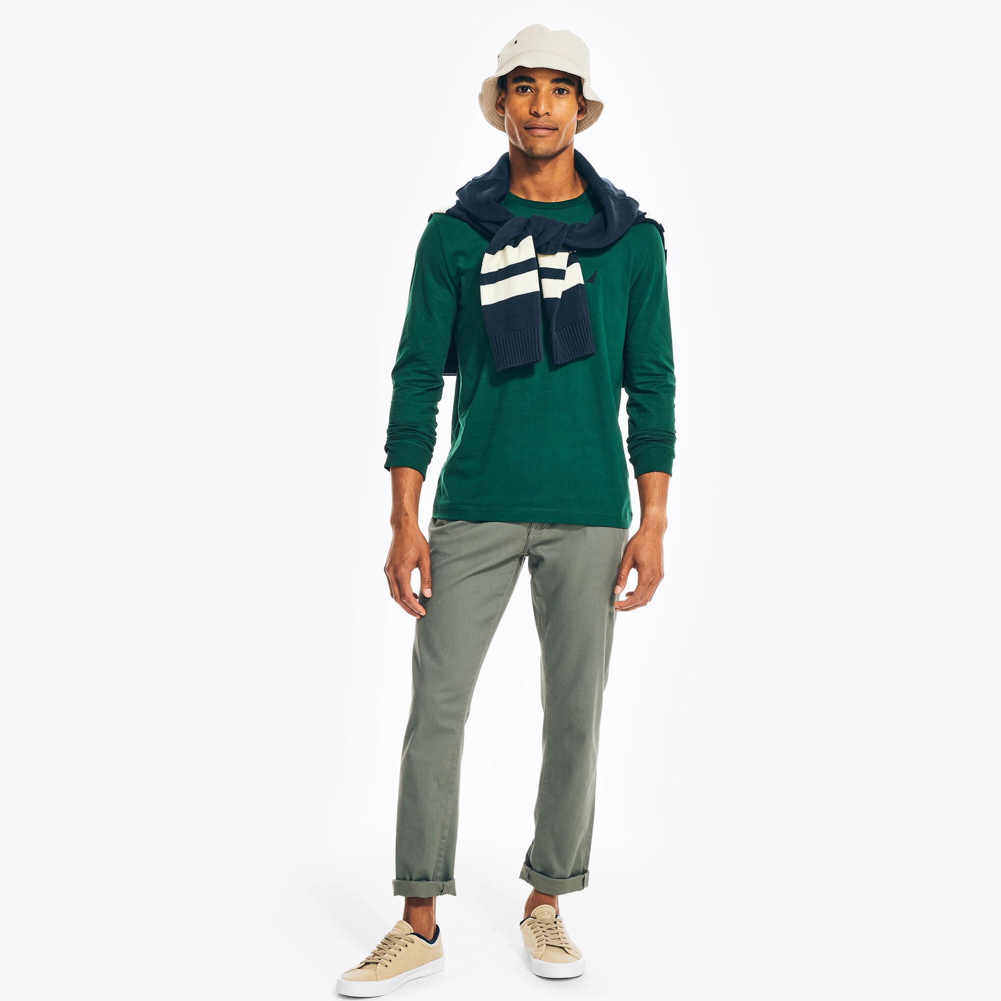 CREWNECK LONG-SLEEVE T-SHIRT,Cosmic Fern,large