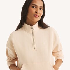 Fleece Quarter-Zip,Abalone Heather,large