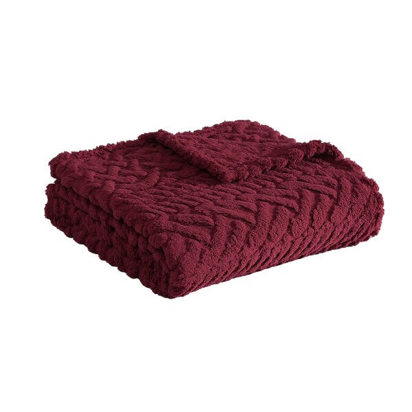 Declan Red Throw Blanket