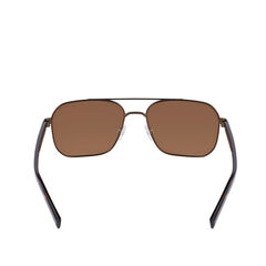 STYLE CAPTAIN NAVIGATOR SQUARE SUNGLASSES,Dark Brown,large
