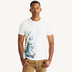 Foil 1983 Sailing Graphic T-Shirt,Bright White,large