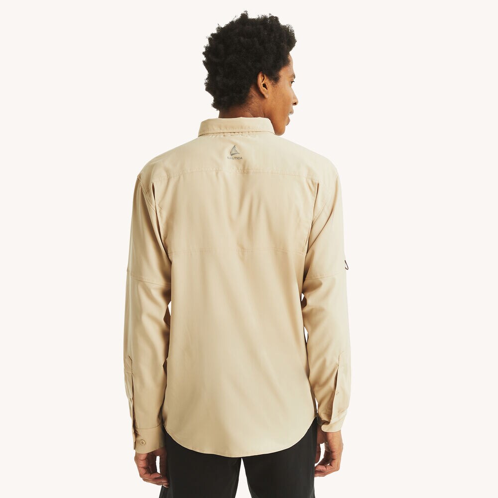 Nautica OTF UPF 30+ Shirt,Pale Blue,large
