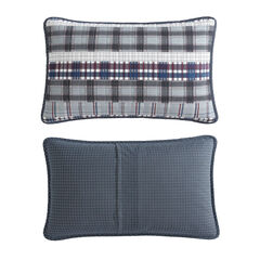 Marina Cove Grey King Reversible Quilt & Sham Bonus Set,Smoke,large