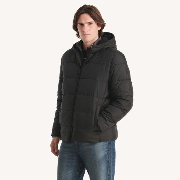 Fleece-Lined Quilted Puffer Jacket