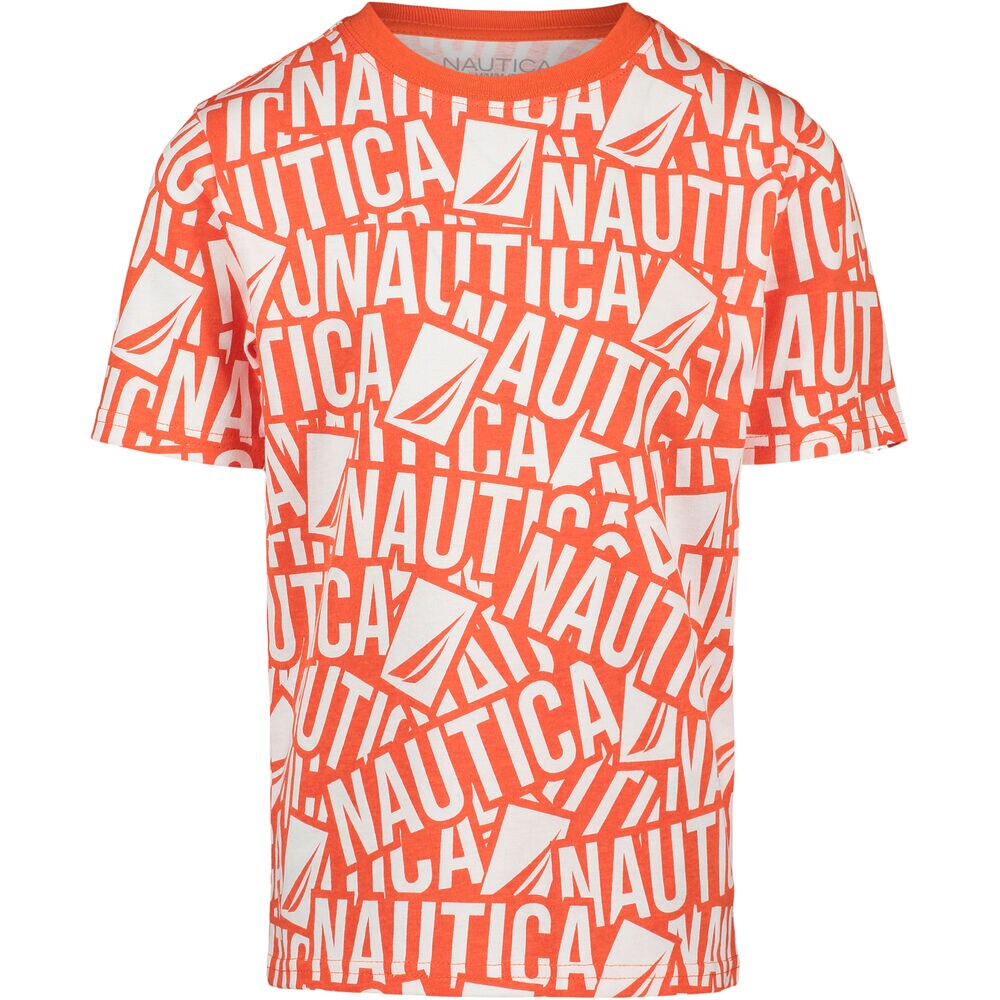BOYS' LOGO GRAPHIC T-SHIRT (8-20),Tropic Orange,large