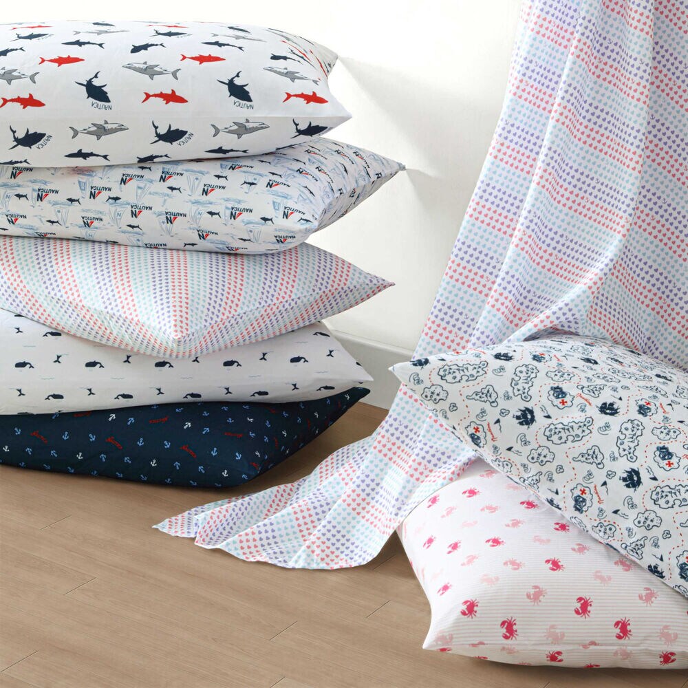 Axton Crab Pink Twin Sheet Set,Lt Pink,large