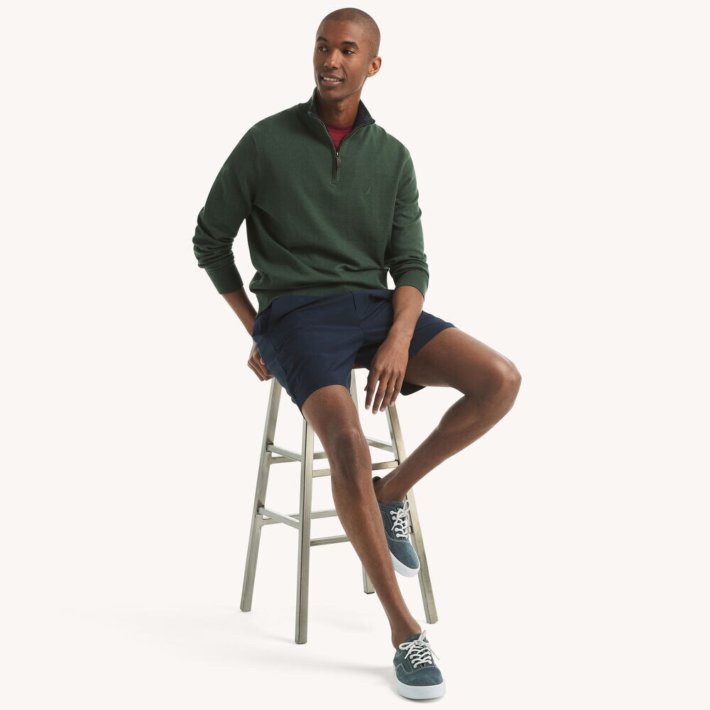 Navtech Quarter-Zip Sweater,Galley Green,large