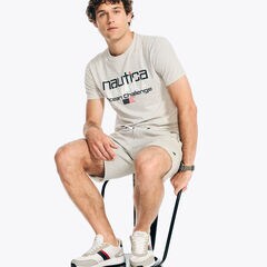 Ocean Challenge Graphic T-Shirt,Grey Heather,large
