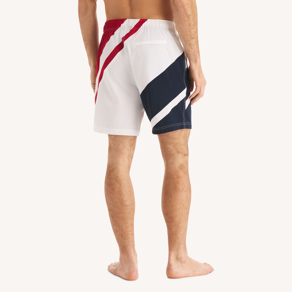8" Striped Quick-Dry Swim,Nautica Red,large
