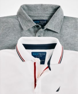 nautica white polo
